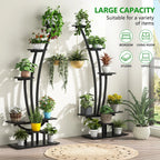 Zimmerpflanzenständer, 6-stöckiges Blumenregal für Haus und Garten – 2er-Set