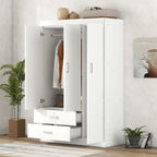 Guarda-roupa com 3 portas e 2 gavetas