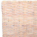 Conjunto de 2 cadeiras de jantar em vime natural 19W x 22D x 41H, estilo boho costeiro