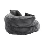 Sitzsack-Sofa für Erwachsene und Kinder, übergroßer Cord-Sitzsack mit 3 Kissen und Armlehne für Wohnzimmer oder Schlafzimmer