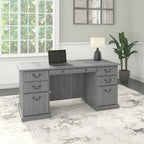 Bush Furniture Saratoga directiebureau met laden en opbergruimte