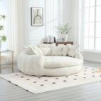 Confortável sofá-cama duplo Loaf, sofá-cama extragrande com apoios de braços