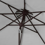Parasol extérieur SAFAVIEH Kjerstin avec volant, 9 pieds, double toit