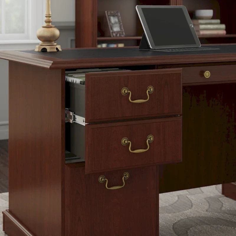Bush Furniture Saratoga directiebureau met laden en opbergruimte