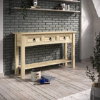 Holzkonsolentisch für den Flur mit 3 Schubladen Corona | Furniture Dash – N/A