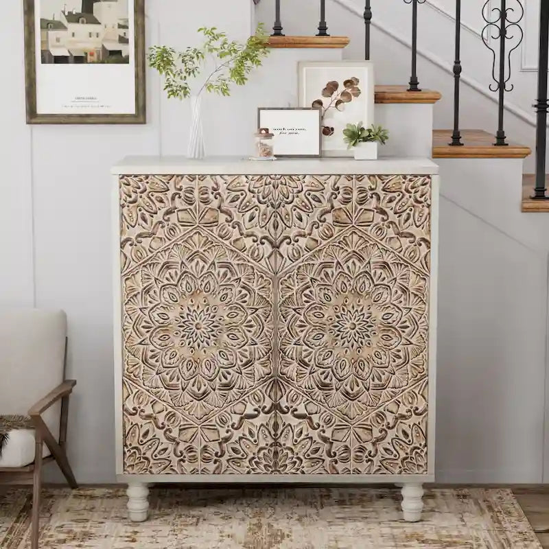 COSIEST Vintage-Sideboard und Buffet-Schrank