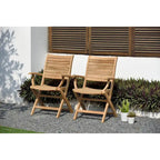 Conjunto de jantar extensível de exterior Amazonia Teak Sessa com 13 peças - 13 peças