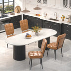 Conjunto de 2/4/6/8 cadeiras de jantar modernas, cadeiras de cozinha estofadas com almofada espessa para sala de jantar