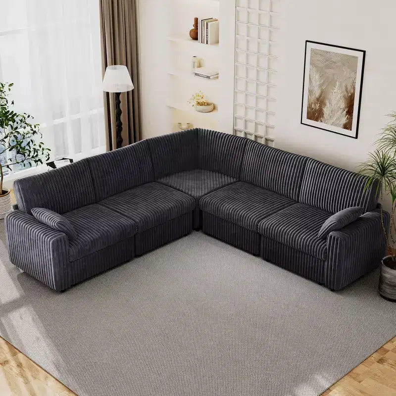 Modulares Cord-Sofaelement von Dyonery mit abnehmbaren, waschbaren Bezügen