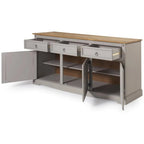 65 Zoll Holz-Buffet-Sideboard im Landhausstil – Corona-Kollektion