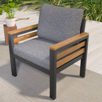 Conjunto de sofá de exterior com 4 peças