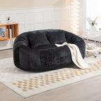 GDFStudio - Sofá descontraído Laurel em chenille para 2 pessoas, com espuma de alta densidade e conforto extra