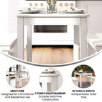 Prostokątny stół do jadalni Flash Furniture 46 x 30 z litej sosny