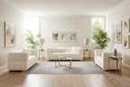 85 modernes Waffelstoff-Sofa, komfortables Freizeitsofa