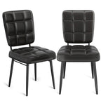 Conjunto de 2/4/6/8 cadeiras de jantar modernas, cadeiras de cozinha estofadas com almofada espessa para sala de jantar