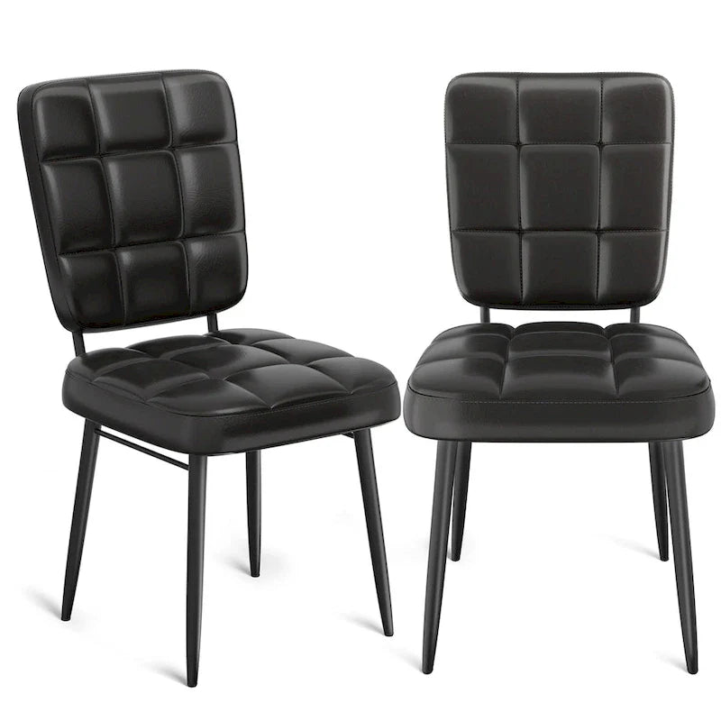 Conjunto de 2/4/6/8 cadeiras de jantar modernas, cadeiras de cozinha estofadas com almofada espessa para sala de jantar