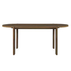 Set da pranzo ovale da 7 pezzi per 6 persone, grande tavolo da cucina familiare da 71", con 6 sedie da pranzo imbottite, noce - Christopher Knight Home