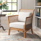 Poltrona decorativa in rattan Tatum