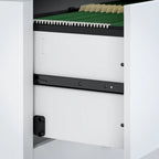 Echo L-vormig bureau met opzetkast en laden