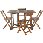 SAFAVIEH Outdoor Brandy 5dílná sestava venkovního jídelního stolu - 43Wx35Dx29H