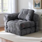 Składana sofa z funkcją spania, narożna sofa podłogowa w kształcie litery L