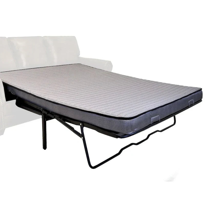 Rustikales Rancho-Schlafsofa mit braunem Wildlederstoffbezug – 37 x 86 x 40