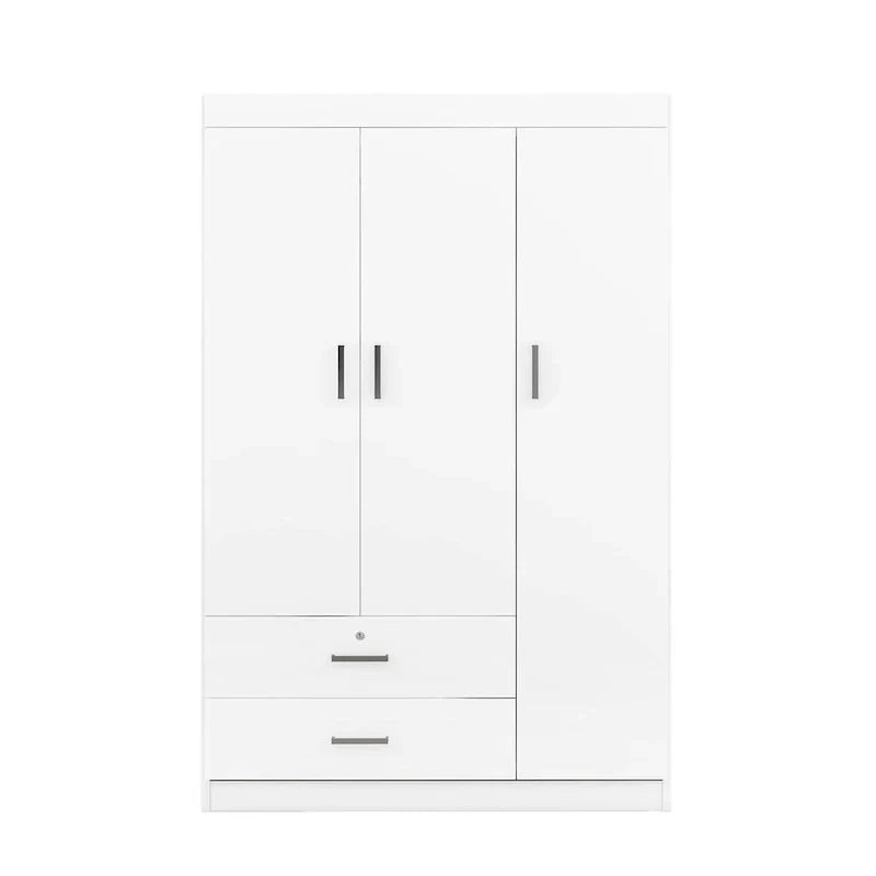 Guarda-roupa com 3 portas e 2 gavetas