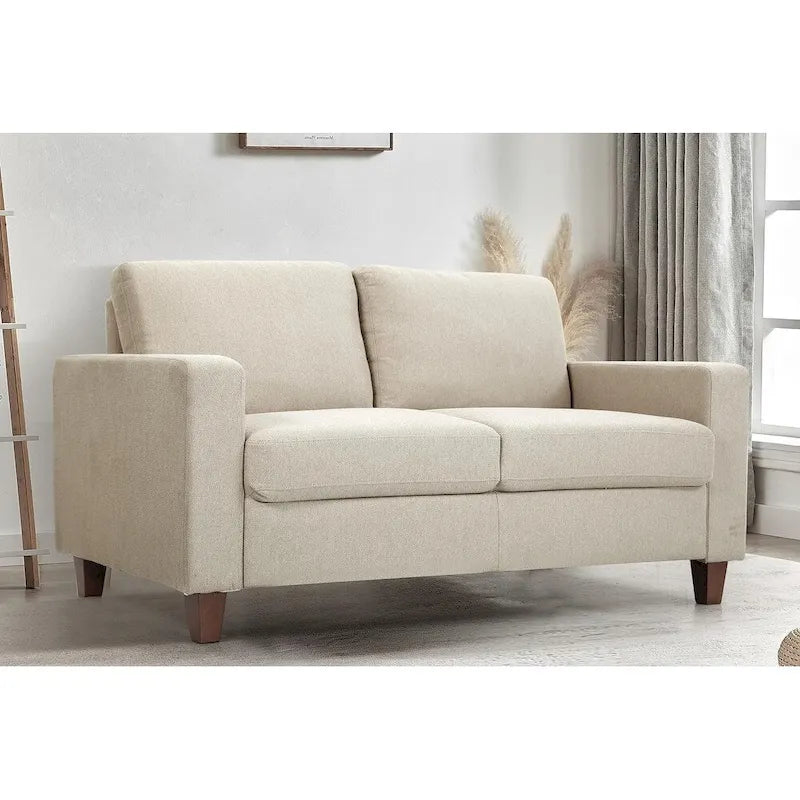 Miles modernes Zweisitzer-Sofa im Mid-Century-Stil mit wendbaren Rückenkissen, groß