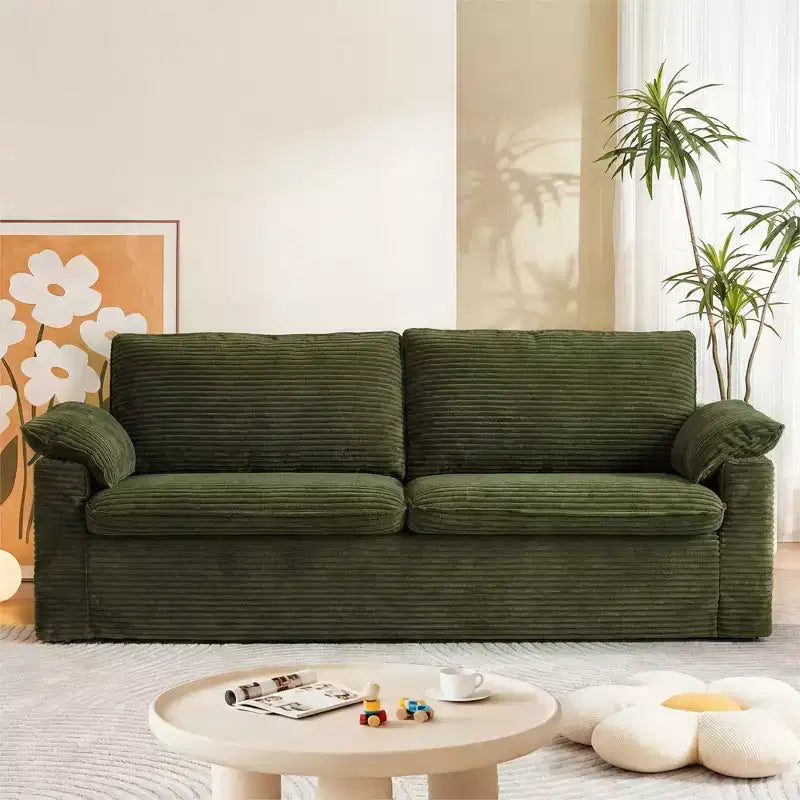 Dyonery 86 Cloud Loveseat-Sofa mit tiefer Sitzfläche und breiten Armlehnenkissen, stabilem Rahmen und atmungsaktivem ergonomischem Design