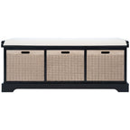 Úložná lavice SAFAVIEH Fiorello se 3 zásuvkami a polstrováním - 47.3 W x 15 L x 19 H - 47Wx15Dx19H