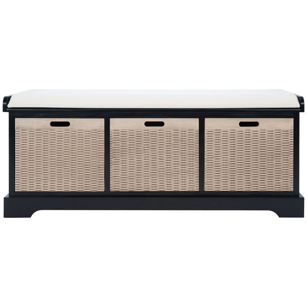 Úložná lavice SAFAVIEH Fiorello se 3 zásuvkami a polstrováním - 47.3 W x 15 L x 19 H - 47Wx15Dx19H