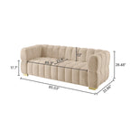 85 modernes Waffelstoff-Sofa, komfortables Freizeitsofa