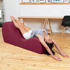 Elegantní lenoška Avana na jógu - vyrobeno v USA - skvělá na protahování, relaxaci, cvičení a další aktivity, 60D x 18W x 26H palců, světle šedá