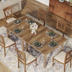 Quadratischer Esstisch, 100 cm, für 2–4 Personen, mit Beinen aus Massivholz für Wohn- und Esszimmer