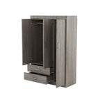 Guarda-roupa com 3 portas e 2 gavetas