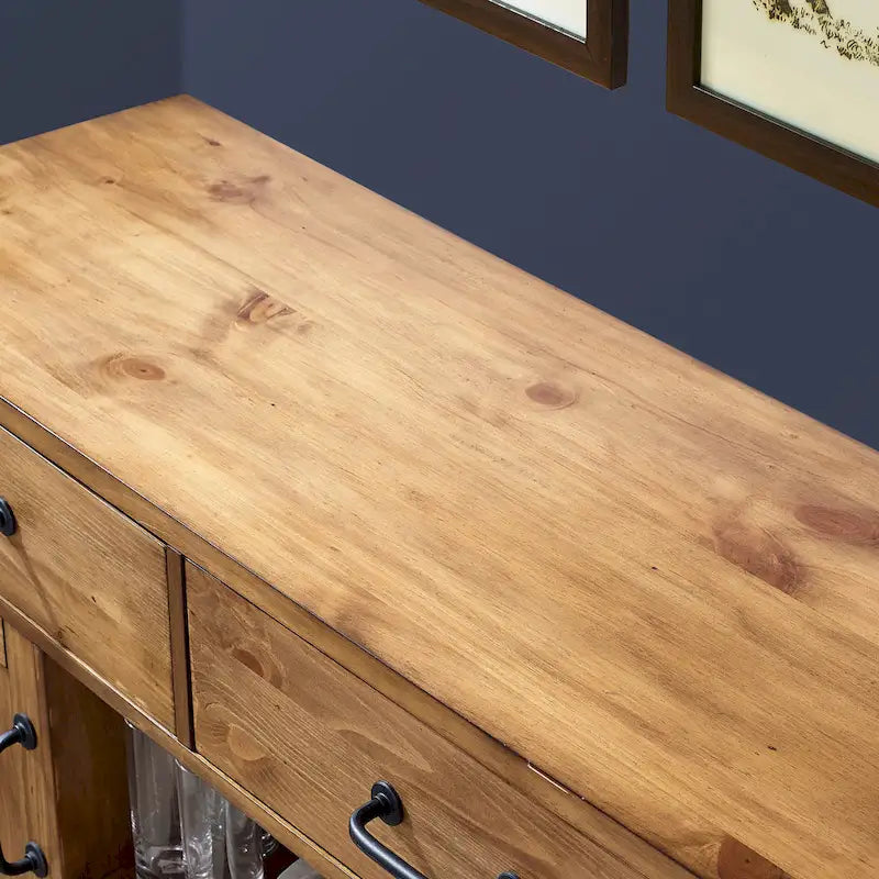 Crosley Roots Buffet mit natürlicher Oberfläche – 52 W x 18 T x 36 H