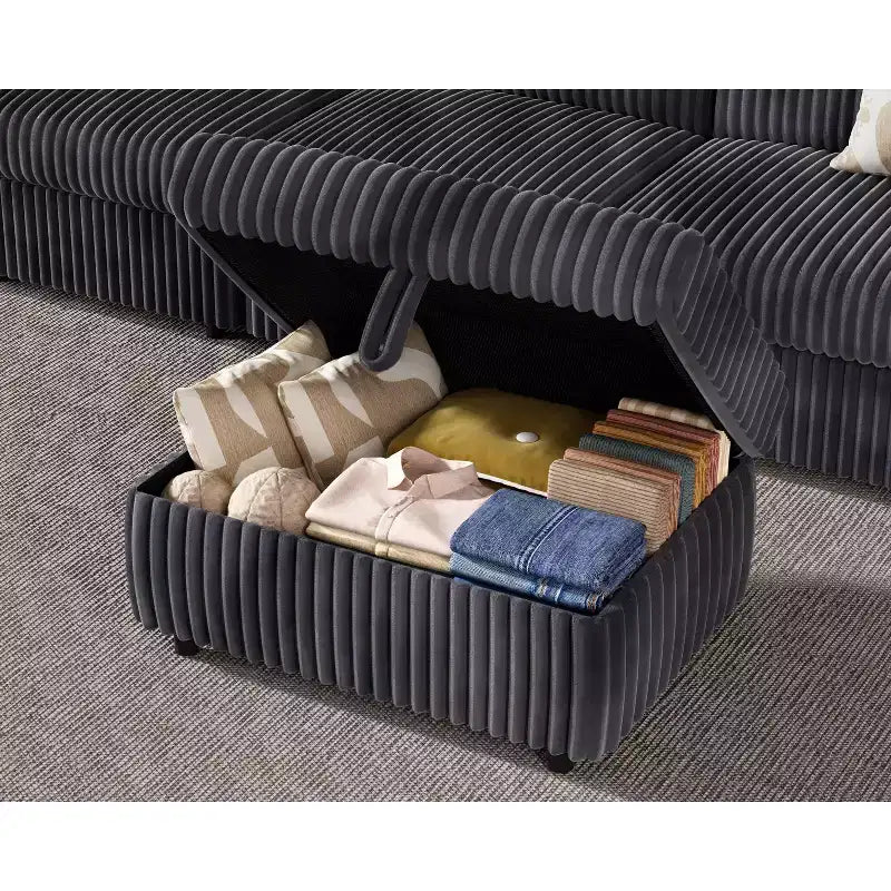 Modulares Cord-Sofaelement von Dyonery mit abnehmbaren, waschbaren Bezügen