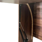 Mesa de estudo dobrável moderna GDFStudio Sinclair 36 de madeira com arrumação