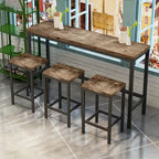 Bistrotisch-Set mit 3 Hockern