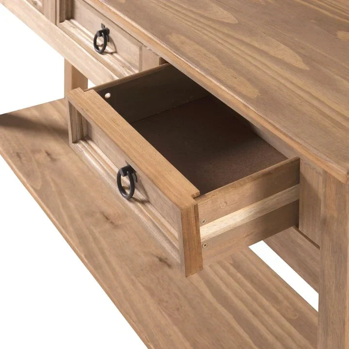 Holzkonsolentisch für den Flur mit 3 Schubladen Corona | Furniture Dash – N/A