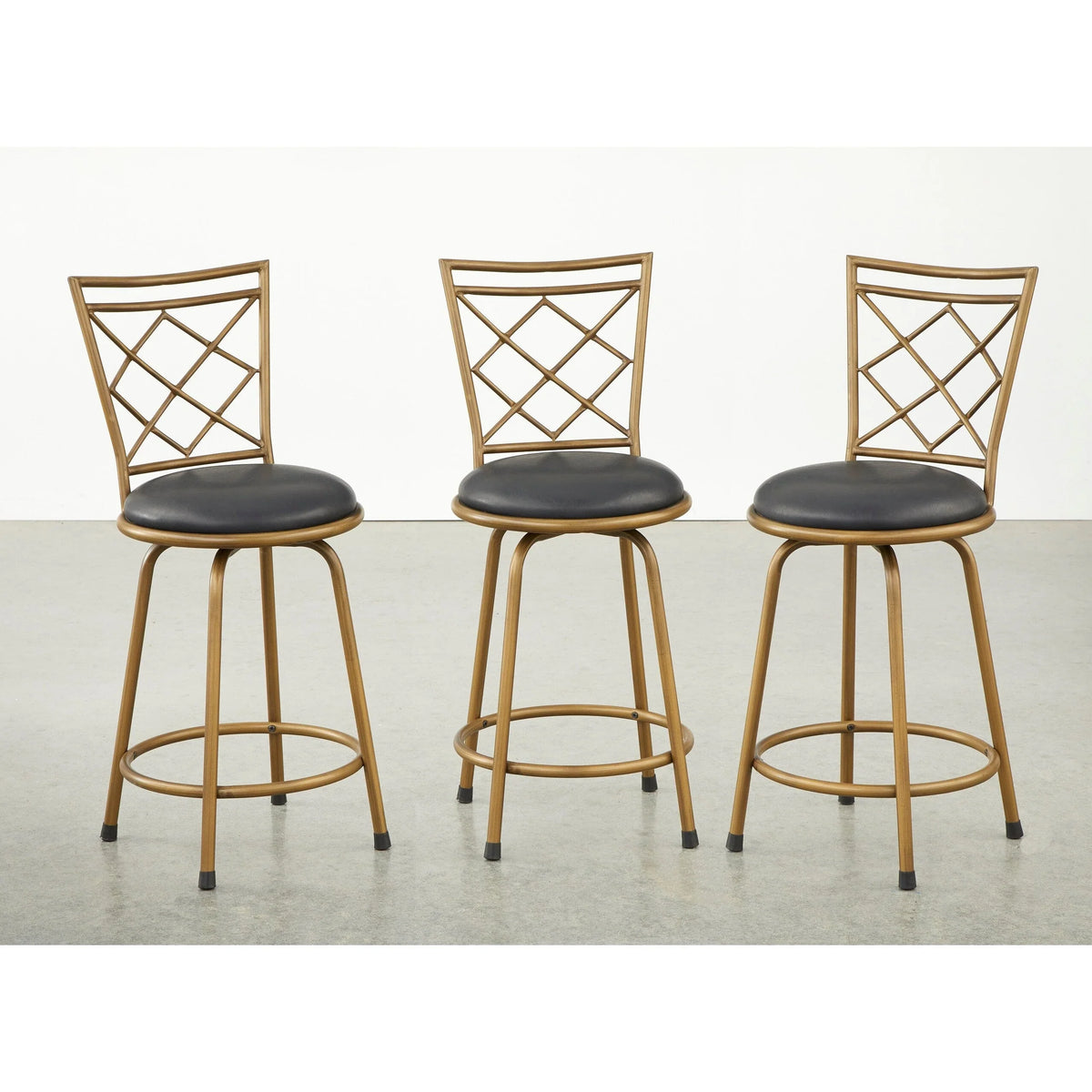 Sgabelli girevoli Alyssa ad altezza regolabile Simple Living (set di 3)