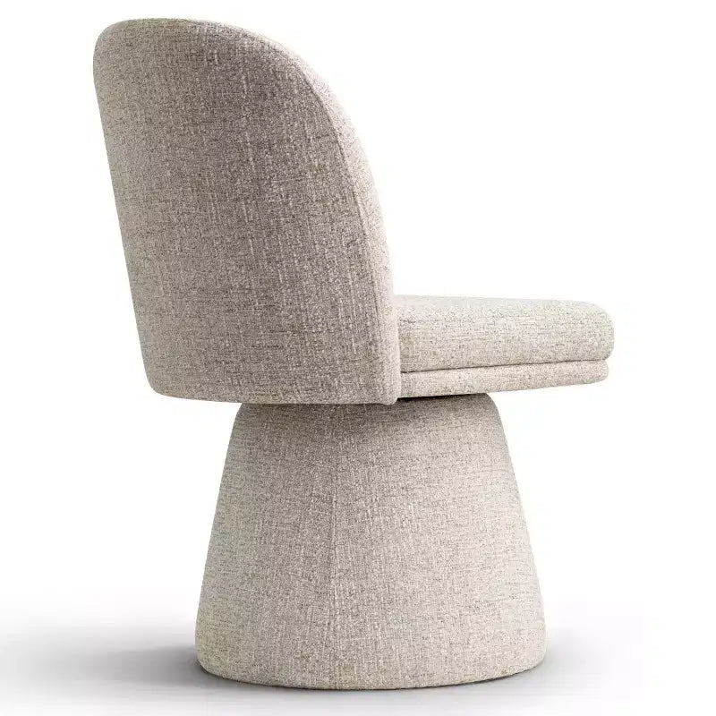 Ensemble de 6 chaises de salle à manger modernes pivotantes à 360°, sans accoudoirs, avec piètement de style piédestal, chaises d’appoint élégantes pour la cuisine, la salle à manger ou le bureau -Panipeachy