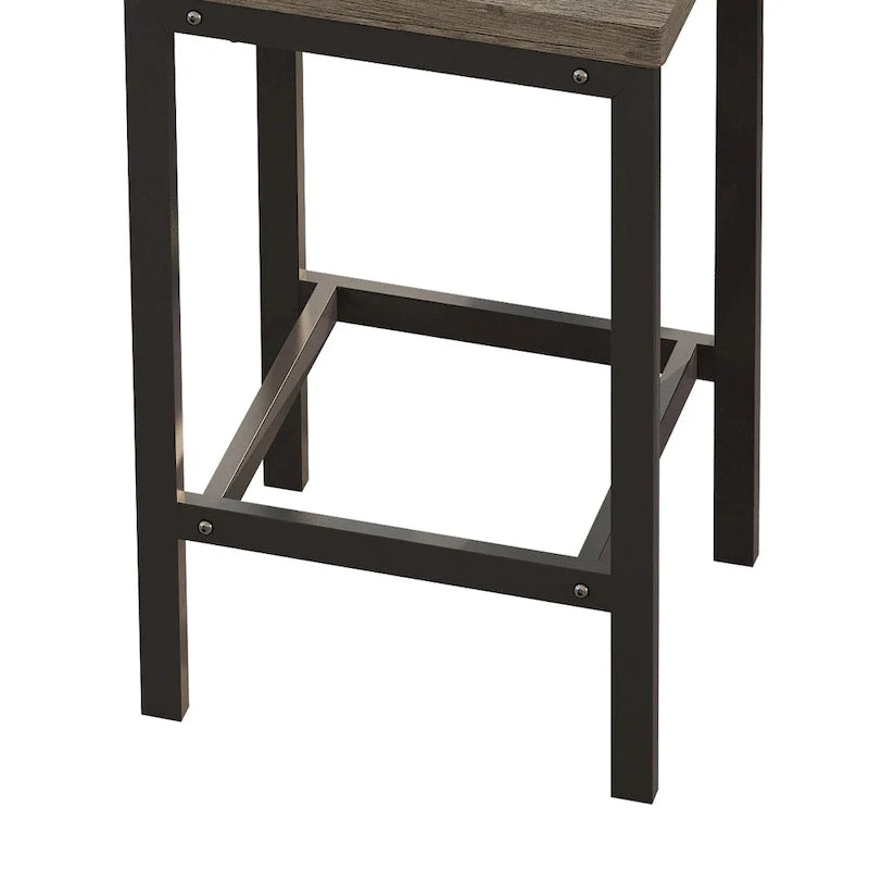 Bistrotisch-Set mit 3 Hockern