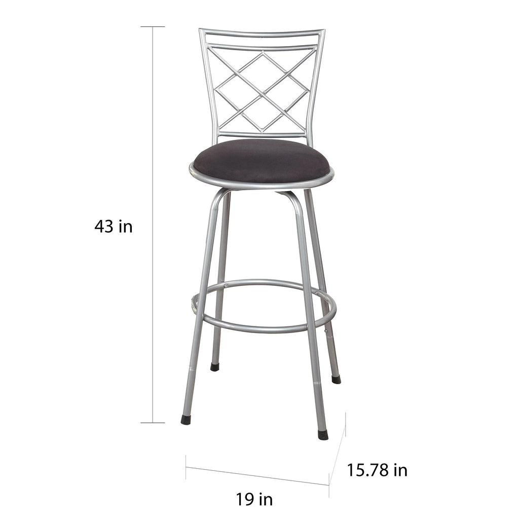 Sgabelli girevoli Alyssa ad altezza regolabile Simple Living (set di 3)
