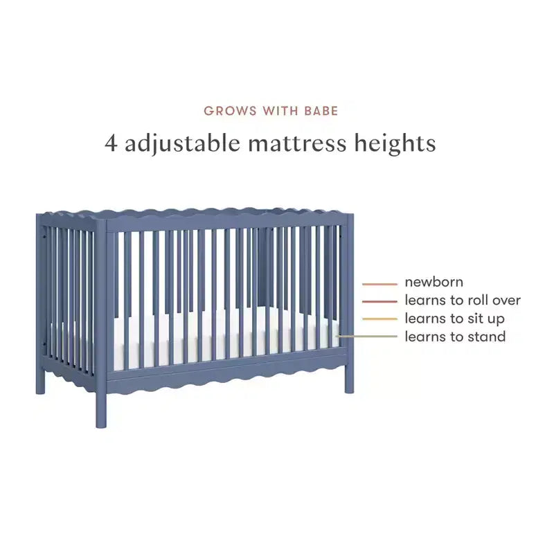 Babyletto Swell 4-in-1 umbaubares Kinderbett mit Umbausatz zum Kleinkinderbett