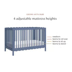 Babyletto Swell 4-in-1 umbaubares Kinderbett mit Umbausatz zum Kleinkinderbett