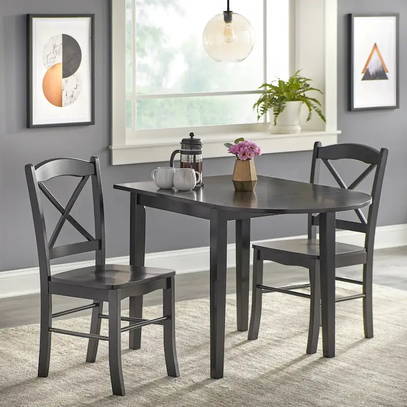 Simple Living Venkovská 3dílná jídelní sestava s rozkládací deskou