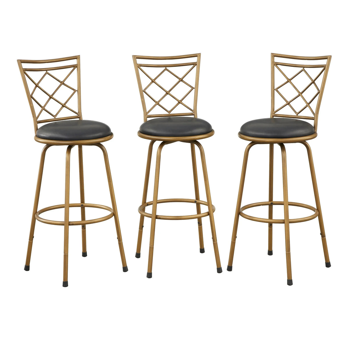 Sgabelli girevoli Alyssa ad altezza regolabile Simple Living (set di 3)
