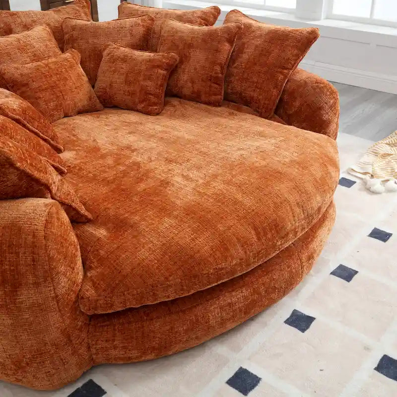 Confortável sofá-cama duplo Loaf, sofá-cama extragrande com apoios de braços