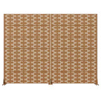 MAYEERTY Brick 01 brauner Raumteiler aus verzinktem Stahl, 72x47x16, 6-teilig, beidseitig rostfreier Sichtschutz